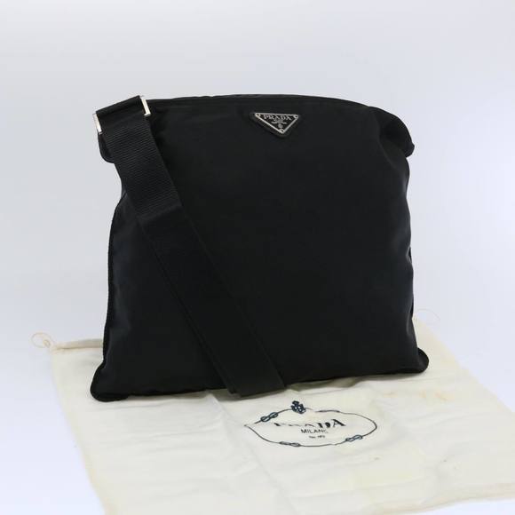 PRADA Shoulder Bag Nylon Black Auth 66003 - Picture 12 of 16